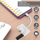 3 In 1 Charger Adapter For Type-C To Lan 100Mbps Ethernet Rj45 Adapter Otg