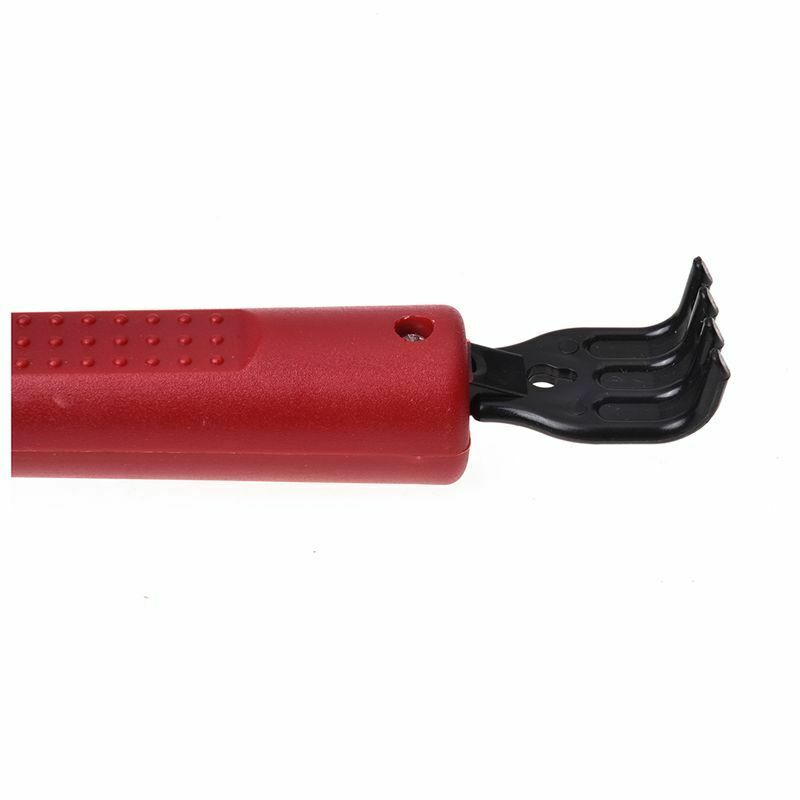 17.5" Long Black Red Plastic Back Knock Scratcher Relaxing Massage Hammer H5X5