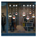 Christmas Room Christmas Santa Claus Snowmen Elk Wall Stickers Window decor H1O4
