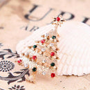 Christmas Brooch Christmas Tree Design Costume Jewellery Sparkly Crystal Ar