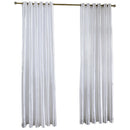 White Fully Lined Eyelet Blackout Curtain Ring Top Window Curtain New