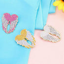 3pcs DIY Full Drill Diamond Brooch Wings Rhinestone Women Jacket Lapel Pins A