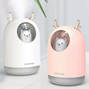 300ML Cute Pet Ultrasonic Air Humidifier Aroma Essential Oil Diffuser for H Y7H4