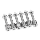 6pcs Stainless Steel Fishing Inserts Fishing Line Installation Connect Parts