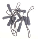 20xZipper Pull Cord End Zip Puller Fastener Extension Replacement Grey/Green