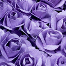 144 X Artificial Paper Rose Flower Wedding Craft Decor Deep Purple B6N1
