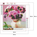 5D Diamond Painting Cross Stitch Mosaic Needlework (WLL1447 Purple Flower)