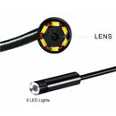 Waterproof 7.0MM Endoscope Lens USB Inspection Camera w/ 6Pcs Adjustable LEDs