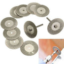 30 Pieces Diamond Cutting Wheel Cut Off Discs Coated Rotary Tools With Mand