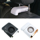 Car Fan Desktop Fan Summer Fan 3 Speeds ABS 1A for RV Car Vehicles White