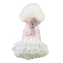 Pet Dress, Cute Rabbit Decor Dog Tutu Princess Dress Wedding Skirt Small Do