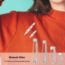 50pcs Brooch Pins DIY Safety Lock Brooches Bag Jewelry Accessories (4cm) A
