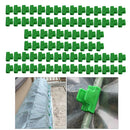 Set Of 80 Durable Plastic Greenhouse Film Clamps Sunshade Net Hoop Clips