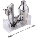 Stainless Bar Cocktail Shaker Set Barware Set Making Set with Acrylic Rack