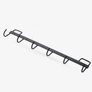 No Drilling Heavy Duty Kitchen  Organizer 6 Hooks Coat Spoon Wall Hanger