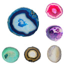 4x Agate Slice Crystal Quartz Stone Jewelry Making Jewelry Display Mix 6#
