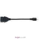 Micro USB OTG Female to Male Adapter Cable for Android Phone (Black)