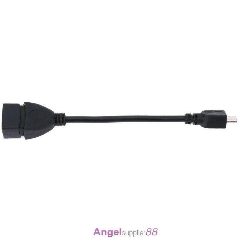 Micro USB OTG Female to Male Adapter Cable for Android Phone (Black)