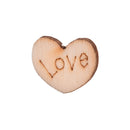 100 pcs Rustic Wooden Mini Love Heart Wood Wedding Craft Embellishment3C
