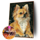 Full Drill Round Diamond Painting Dog Cross Stitch 5D Embroidery Bead Art
