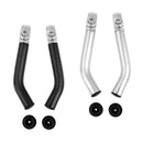 2Pairs Durable  Bike Lock-on Alloy Handlebar Grips Handle Bar End Mounted