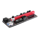 009s 1x to 16x PCI Express Riser Card USB3.0 Cable Dual 6Pin for BTC Mining