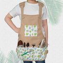Cute Durable Canvas Garden Tool Apron Gardening Workers Apron Bib for Women