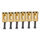 Pack of 6 Rectangle Guitar Bridge Saddles Zinc Alloy for ST Electric Guitar
