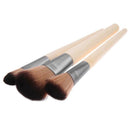 10pcs Bamboo Handle Eyeshadow Eyelash Blusher Powder Makeup Brushes Kit Set A