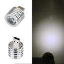 Aluminum Alloy 3W USB LED Lamp Socket Spotlight Flashlight White Light Reading