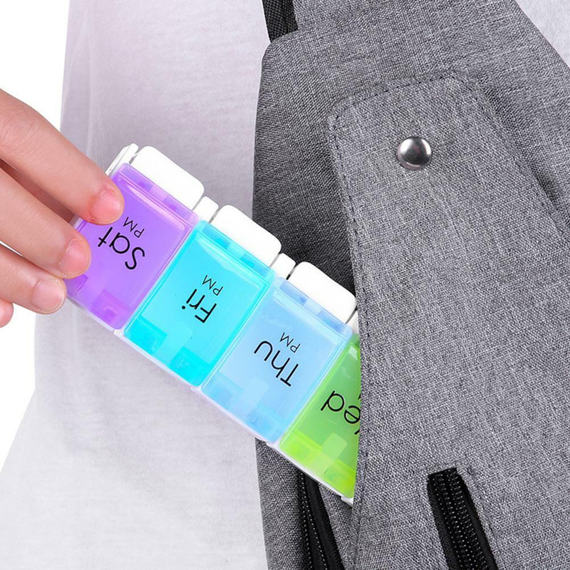 Weekly 7 Day Pill Box Medicine Storage Tablet Container Case Organizer Travel
