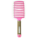 Hair Scalp Massage Comb Curly Detangle Hair Brush Hairdressing Tool (Pink)