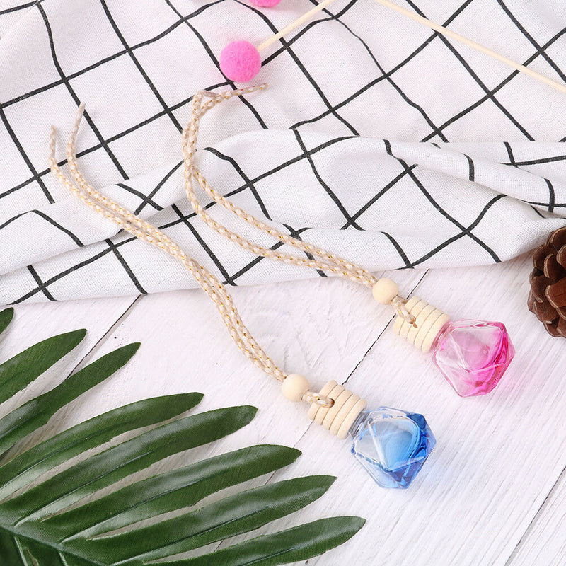 Car hanging empty glass bottles car perfume bottle pendant auto ornament  ZB Bj