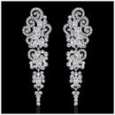Crystal jewelry long earrings for women plated butterfly bridal wedding dan Y2B6