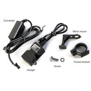 Dual USB 9-90V Waterproof Motorbike Handlebar Charger Adapter Power SupplyB Hn