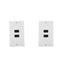 2 Pack HDMI Wall Plate, Dual 2 Port 4K HDMI Component Composite Audio Video