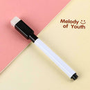 10pcs Kids Stationery Black Ink Marker Pens with Erasers Marker Gift Pens W2Z0