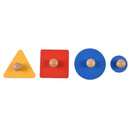 4Pcs/Lot Educational Wooden Toys Geometry Shape Insets 4 Sets Multicolor Ha E9C6