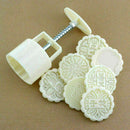 Moon Cake Mold Hand Pressure Mold Baking Mold+1 Printing Plate Dessert Nice A8G7