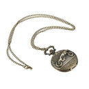 Large Leopard Riding Motorcycle Quartz Pocket Watch Retro Innovative Design Y3Q2