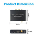 192KHz HDMI ARC Audio Extractor & DAC Converter Selector for Home Theater