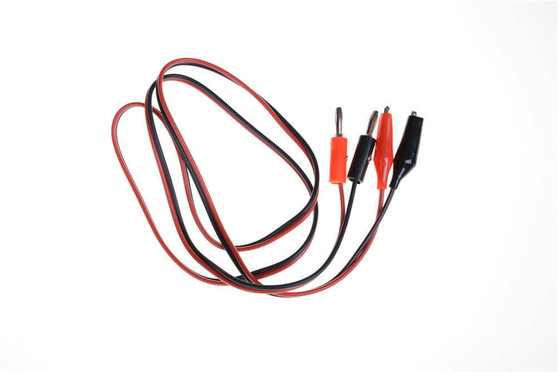 Hot 1m Long Red Alligator Clip to Banana Plug Probe Cable Test Lead J Gw