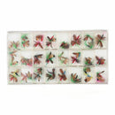 96pcs / set Trout Bait Dry Fly Fishing Hooks Streamer Lure Kit with Case Box