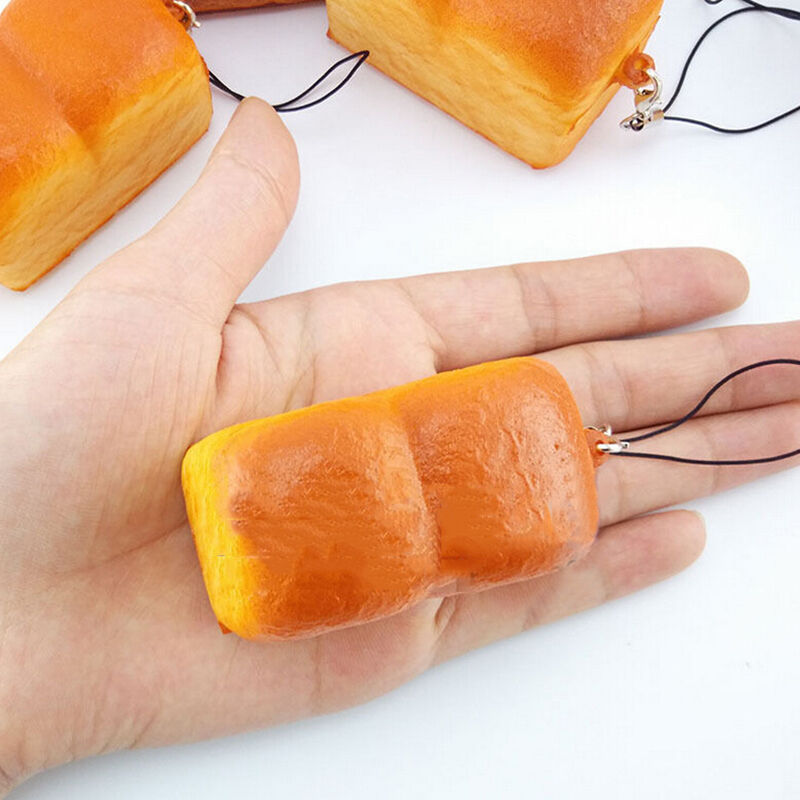 Loaf Simulation Bagels Soft phone Charm Bread Scented Strap 2017&d