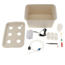 220V 6 Holes Indoor Small Hydroponic System Cabinet Box Home Garden Gray