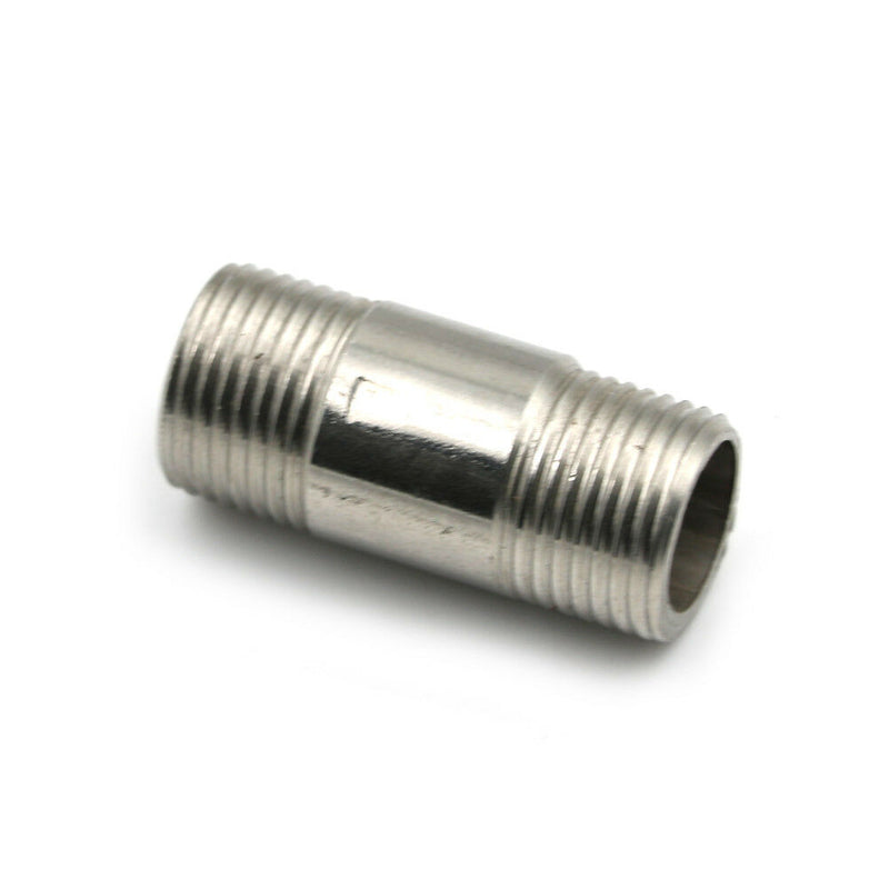 1/2" NPT Male to Male M/M Threaded Pipe Fitting Stainless Steel A Gw