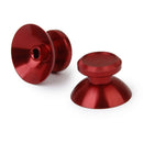 2pcs Red Chrome Joystick Cap Cover Shell For Sony PS4 Xbox One Controller