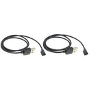 2 Packs Smart Watch Charger Cable 2 Pins Magnetic Suction Charger Adsorption