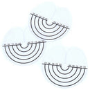 50pcs/lot Heat Protector Shields Keratin Tip Hair Extension Salon With scaleBX