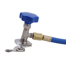 R134A Air Conditioning Recharge Measuring Hose Gauge Valve Refrigerant Pipe